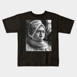 Portrait of Peruvian from Pisac Kids T-Shirt